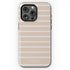 Custom Name Hand Drawn Pastel Stripes iPhone Case